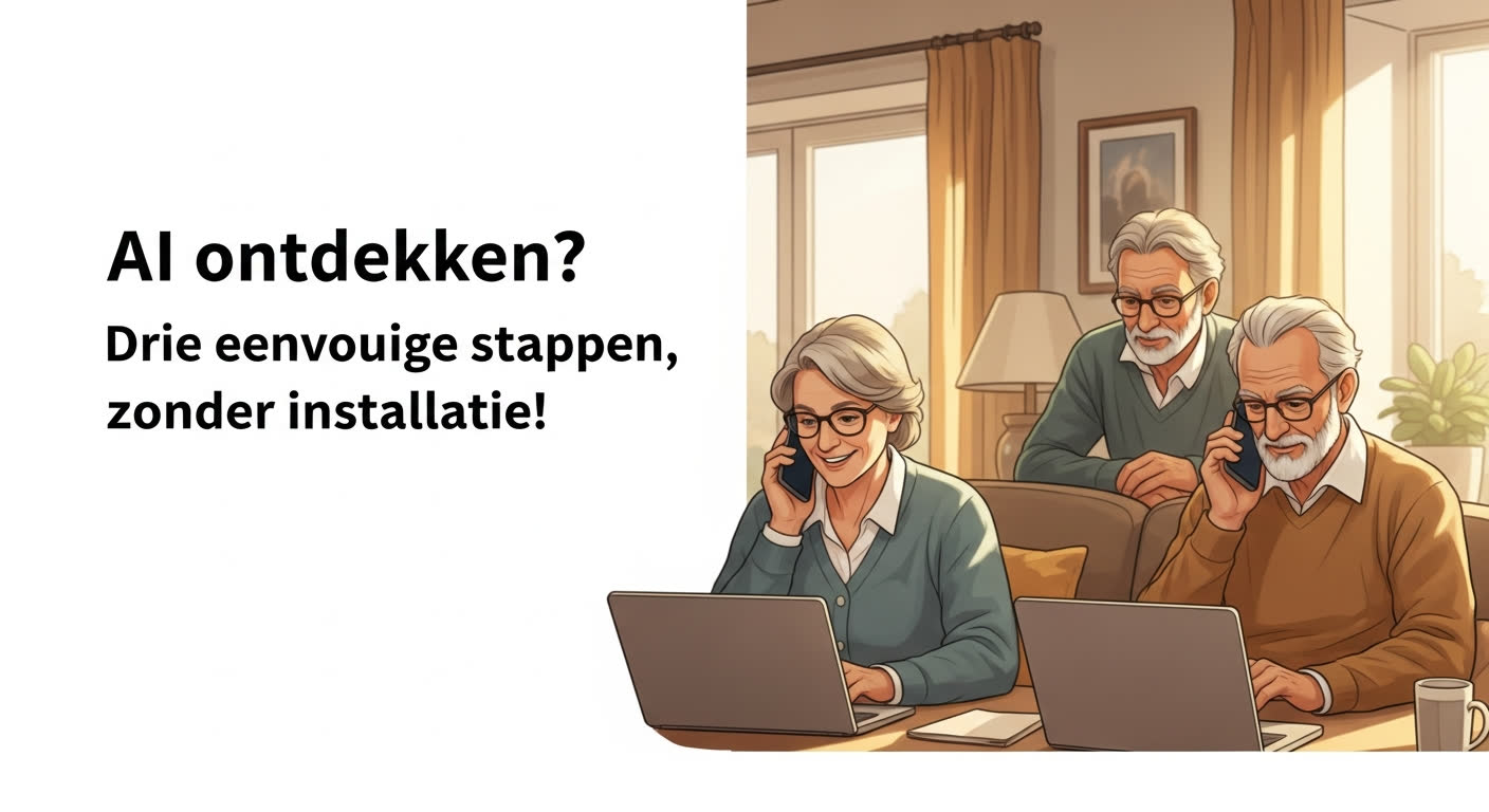 AI ontdekken? Drie eenvoudige stappen, zonder installatie!